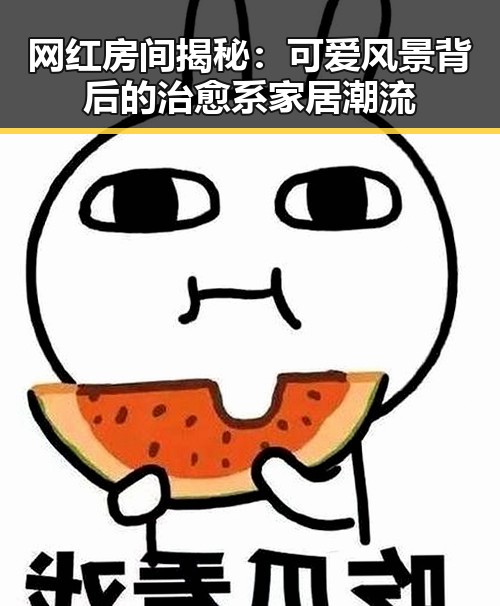 网红房间揭秘：可爱风景背后的治愈系家居潮流