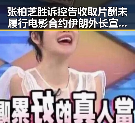 张柏芝胜诉控告收取片酬未履行电影合约 伊朗外长宣布谅解备忘录将在瑞士签署